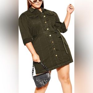 City Chic Denim Mini Dress